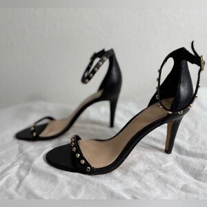 Vince Camuto Black Heels with Studded Detail